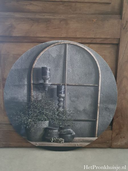 Muurcirkel. Raam rond.