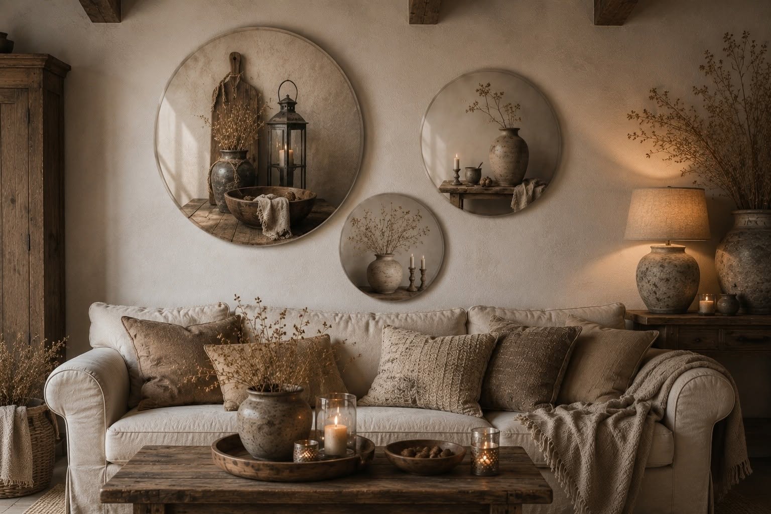Muurcirkel set. Sobere decoratie