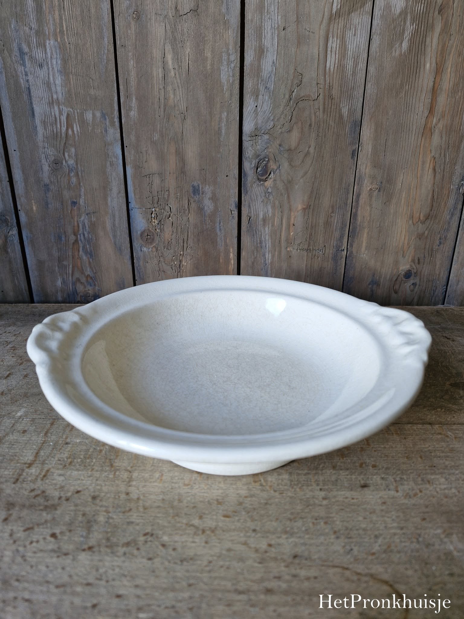 Oude brocante schaal