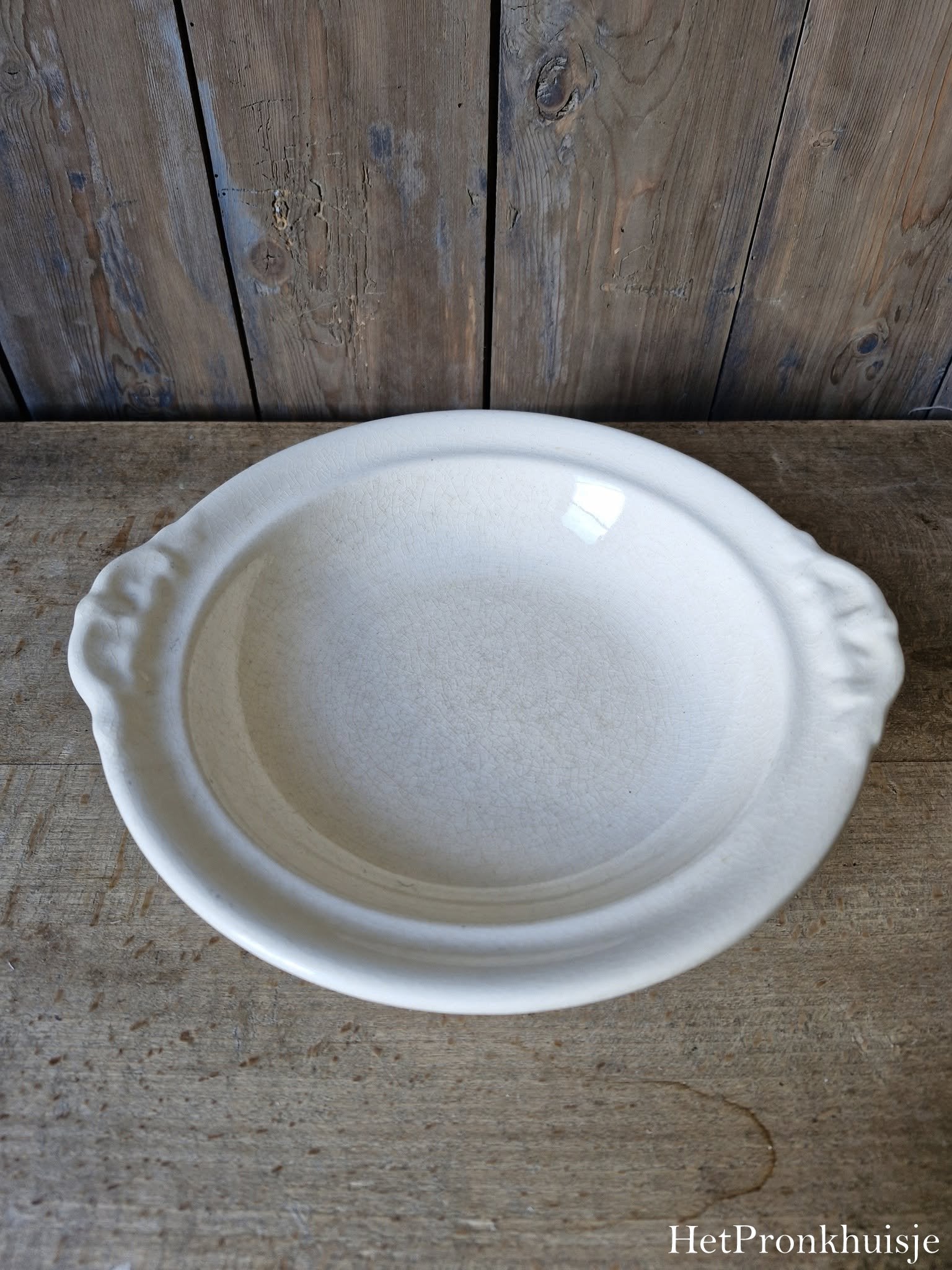 Oude brocante schaal