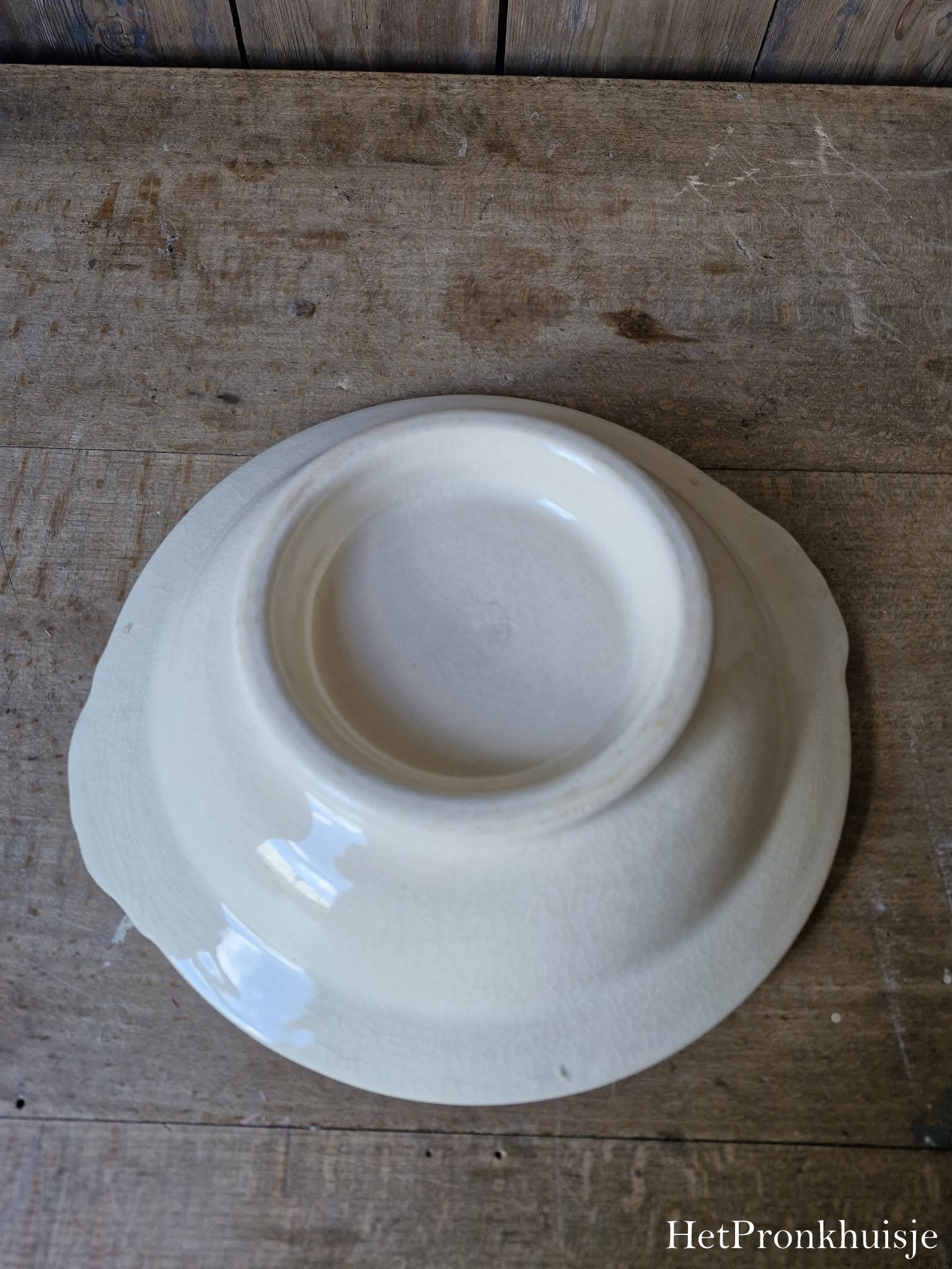 Oude brocante schaal