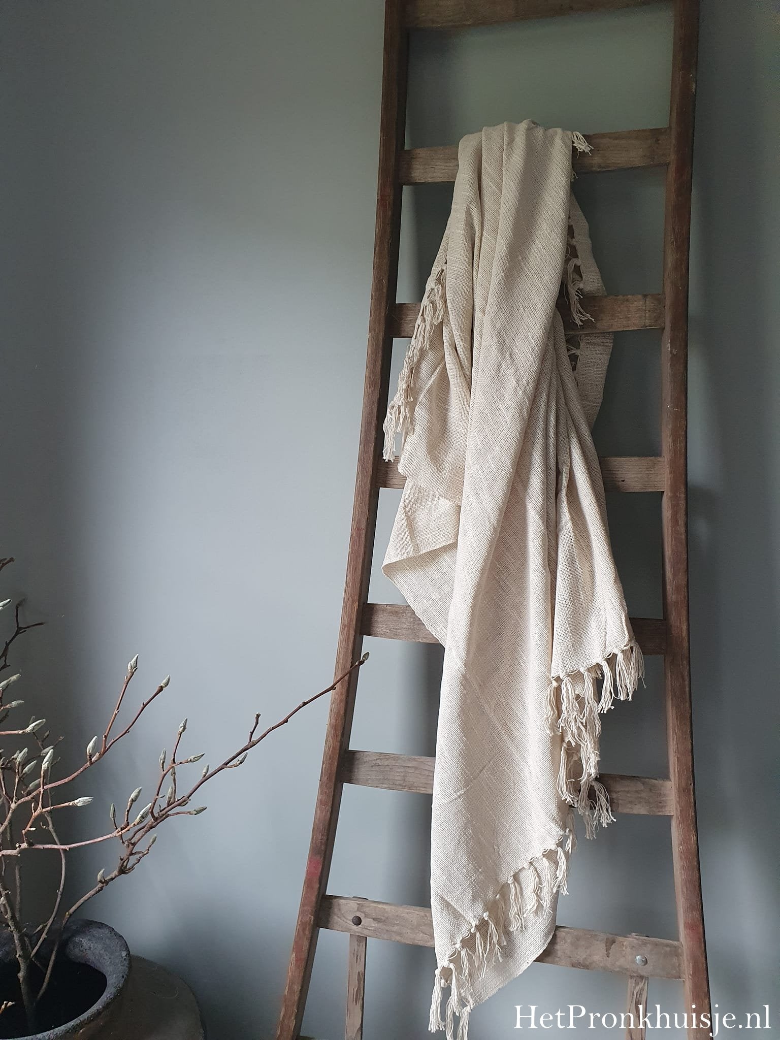 Plaid cosy. 130x160cm. Cream