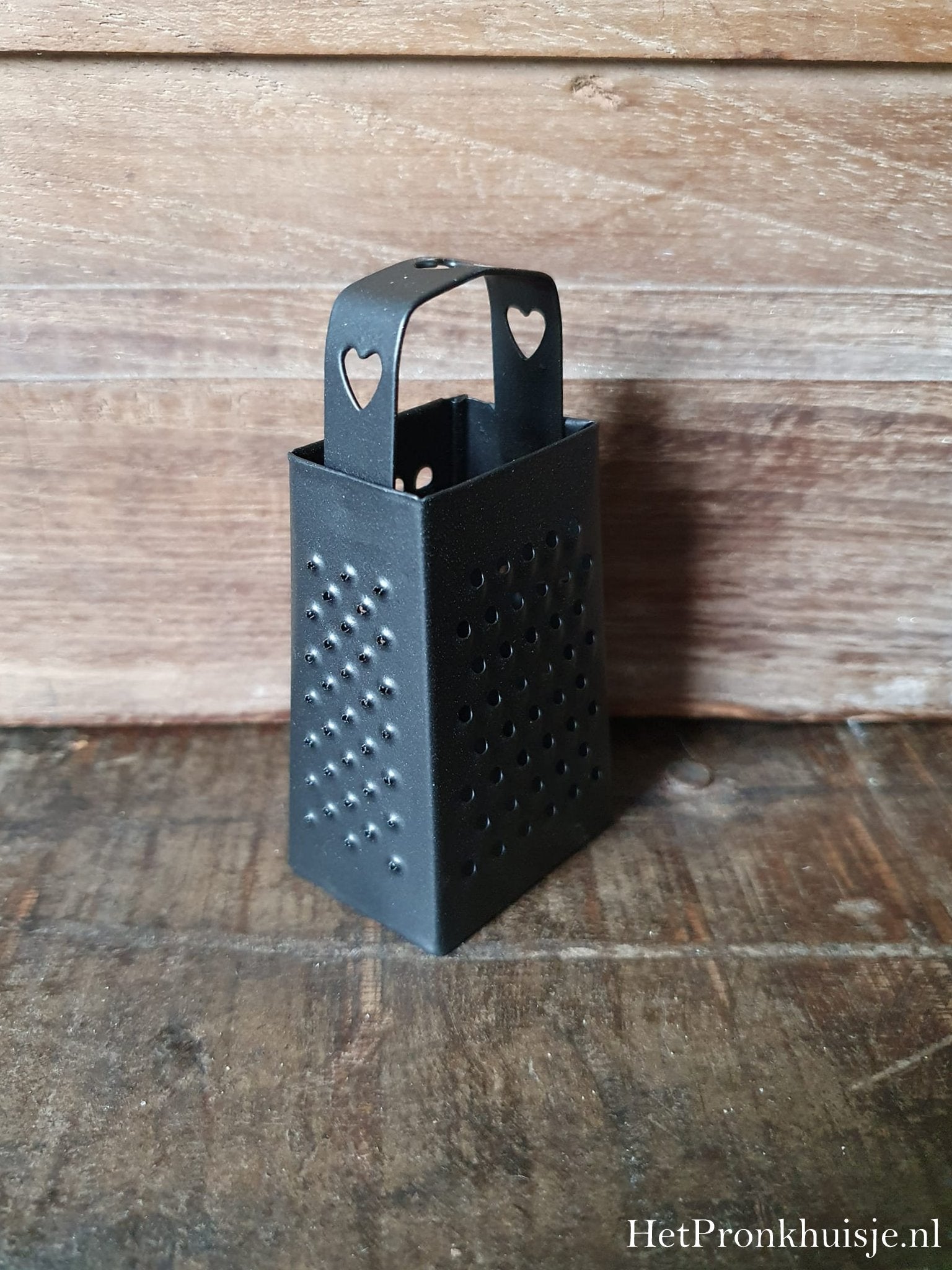 Rasp zwart voor amberblokjes.