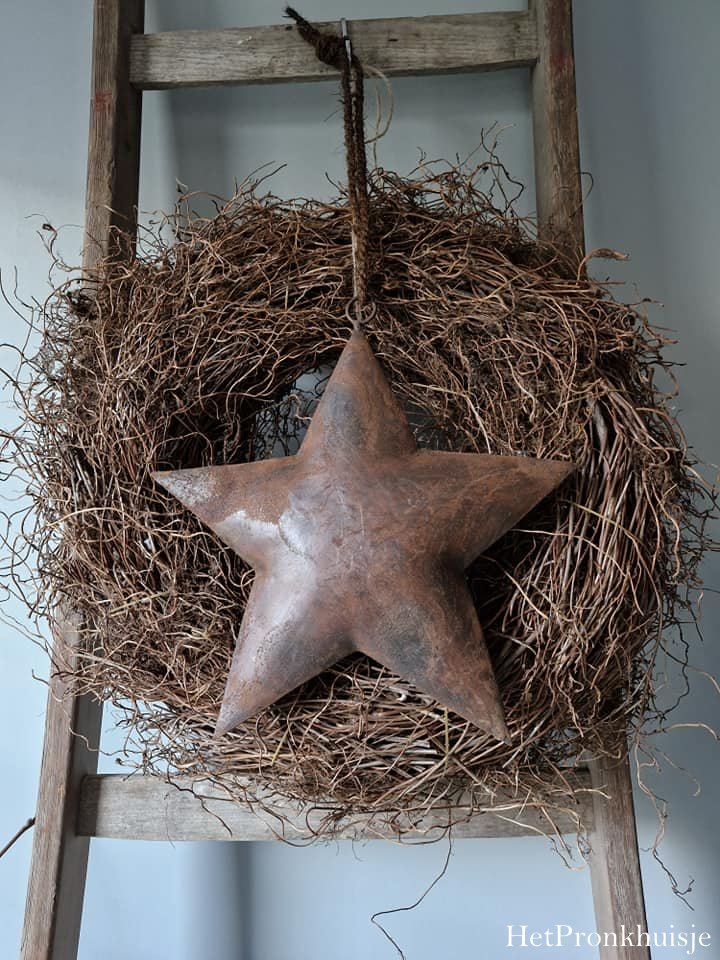Roest metalen ster. XL