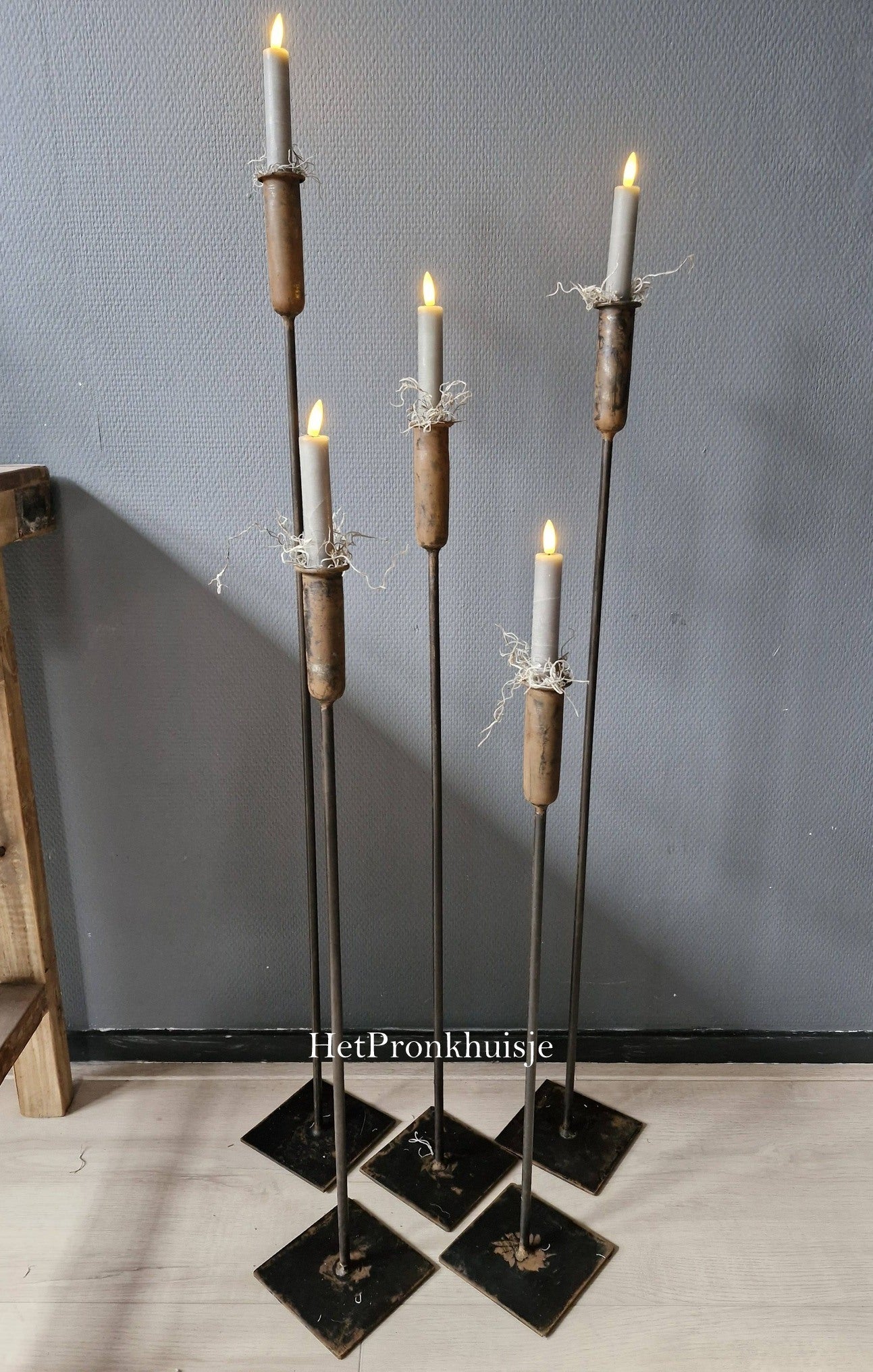 Smeedijzeren kandelaar