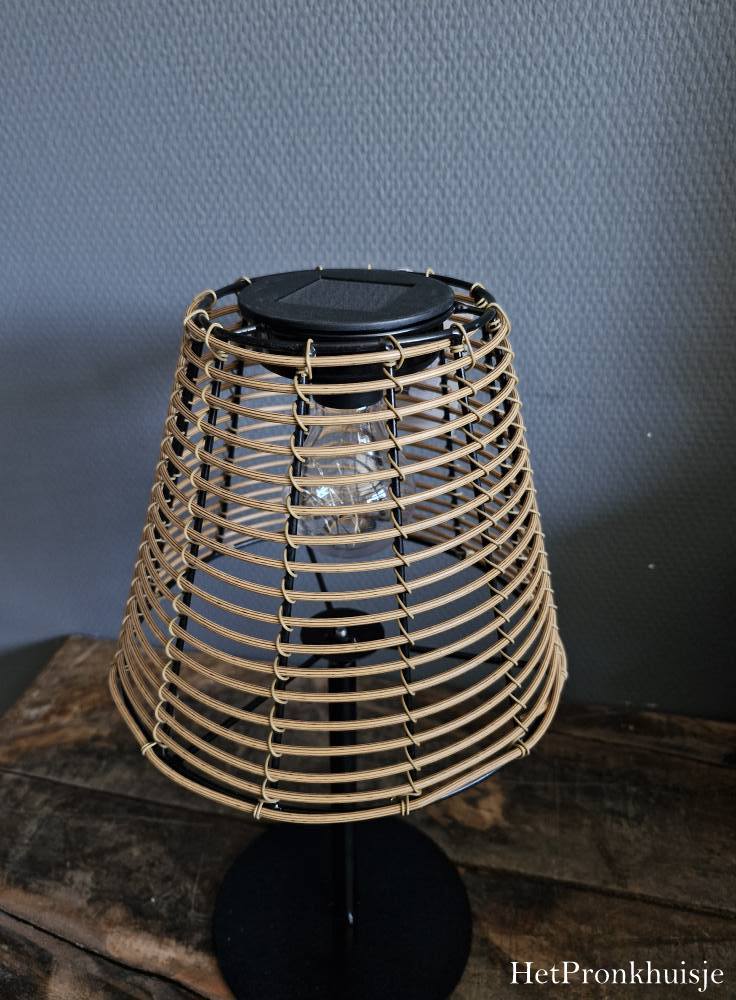 Tafellamp solar LED Hira naturel