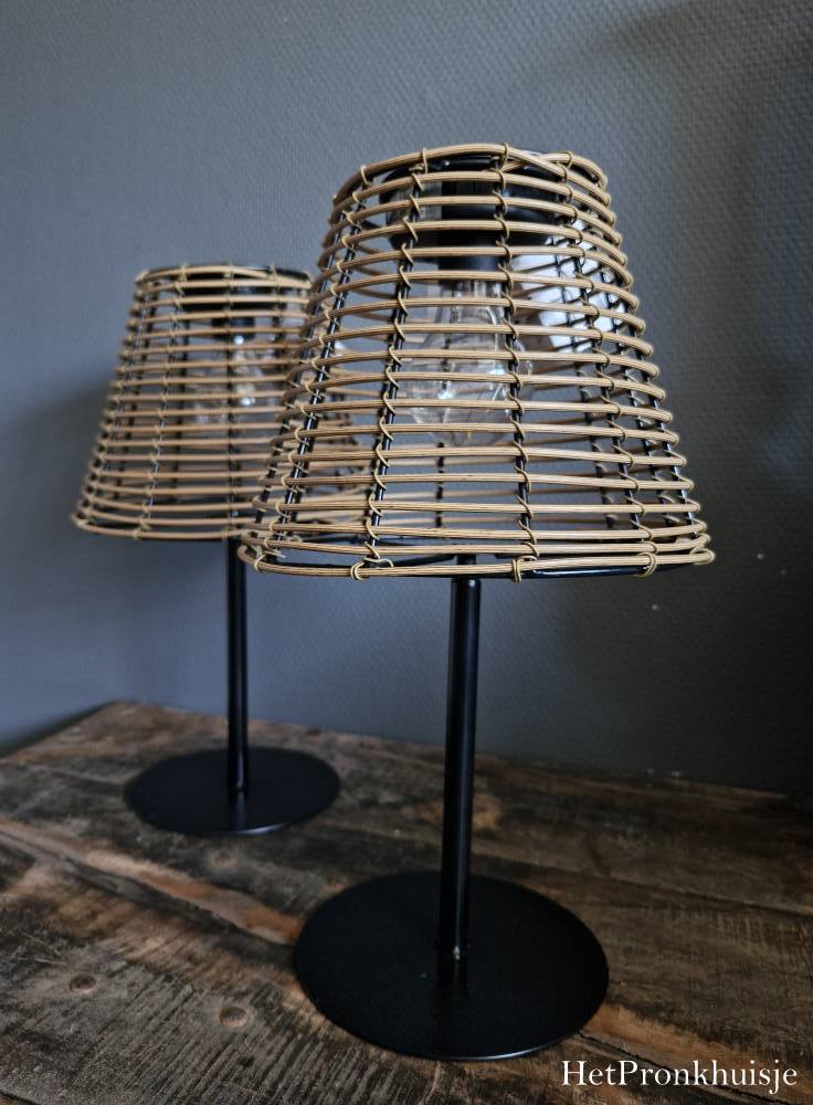 Tafellamp solar LED Hira naturel