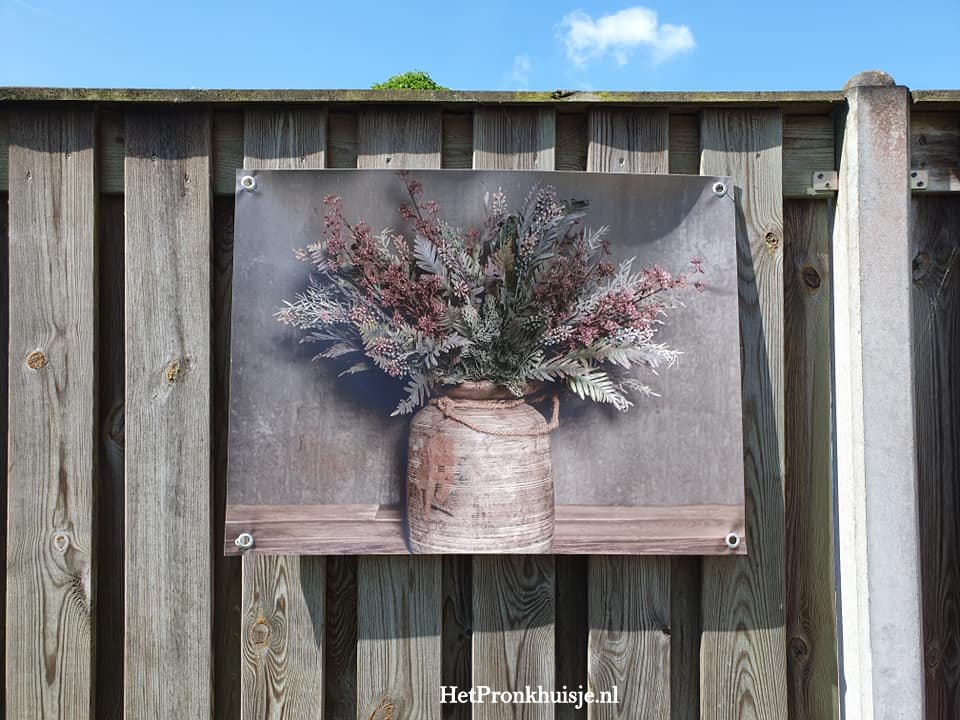 Tuinposter. Boeket in vaas