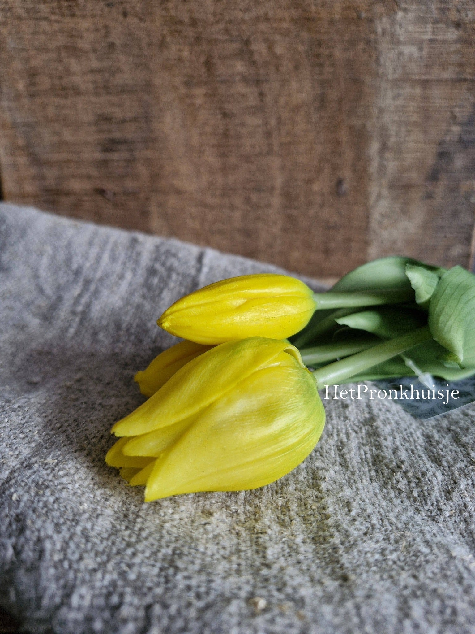 Tulpen. Geel. 3 Stelen