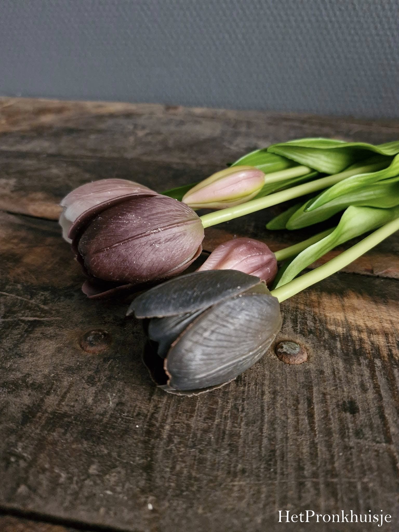Tulpen. Mix mauve. Bos 5 stelen