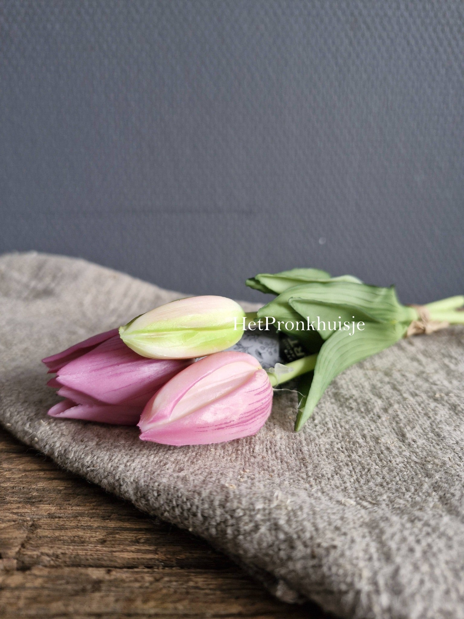 Tulpen. Roze. 3 Stelen