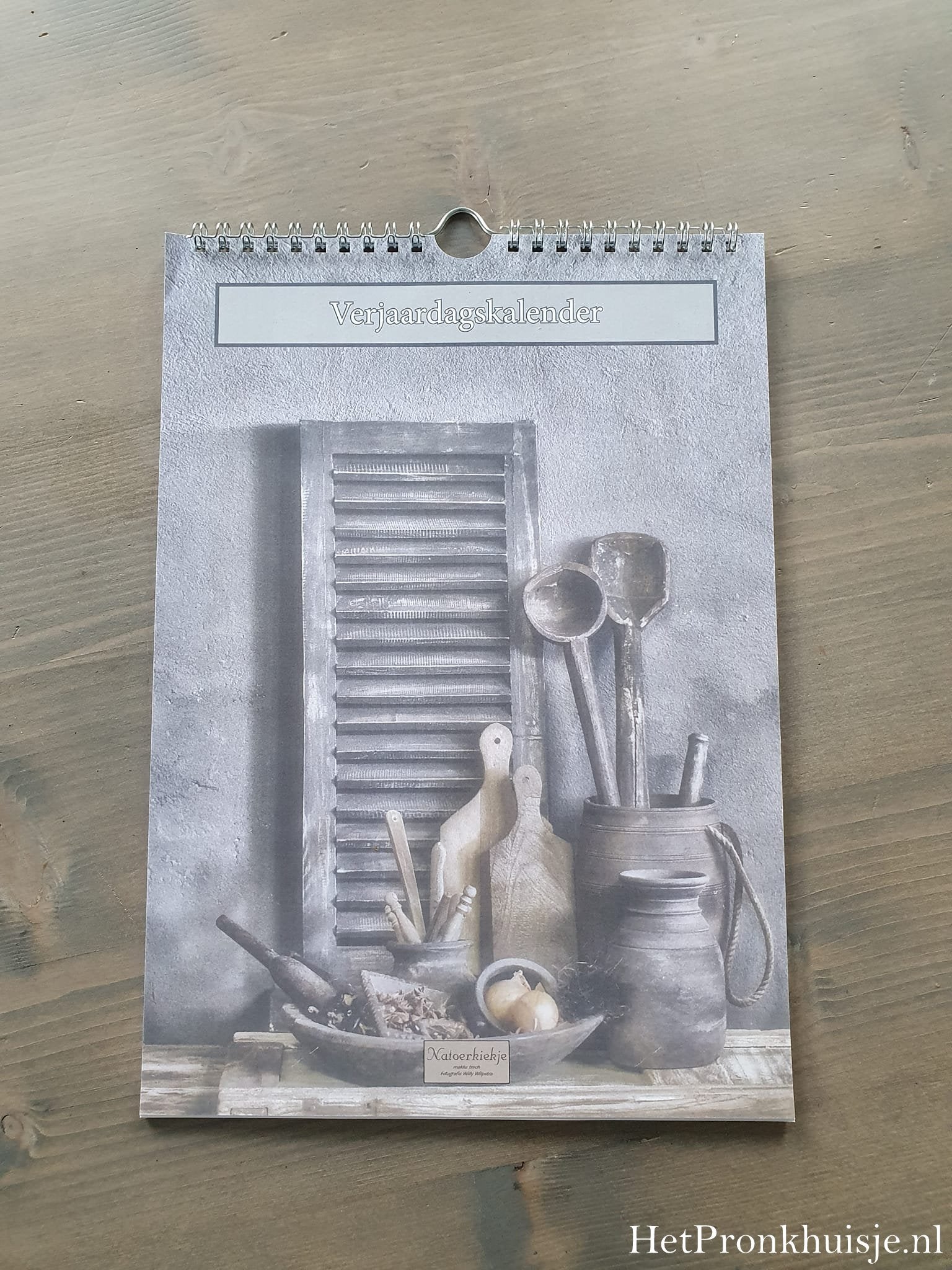 Verjaardagskalender. Keukengerei
