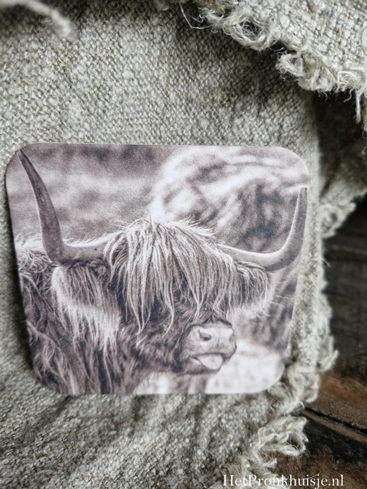 Viltje. Hooglander tong sepia