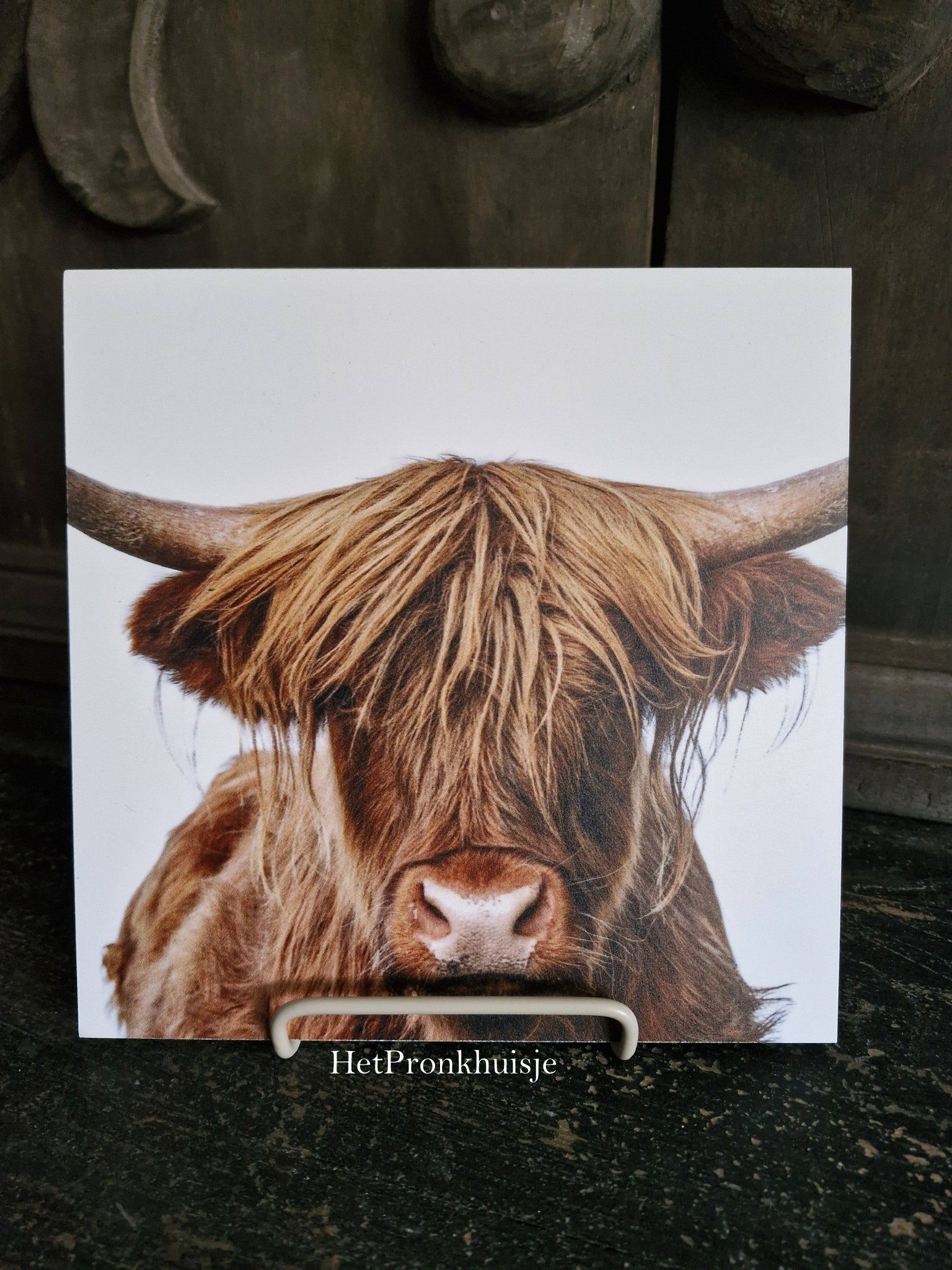 Wandbord. Hooglander