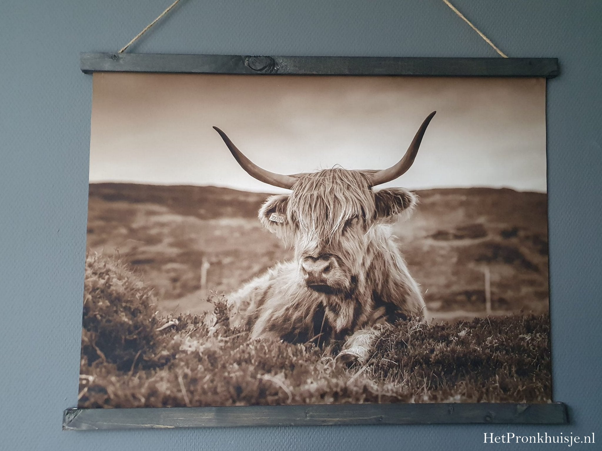 Wanddoek hooglander. 83x63