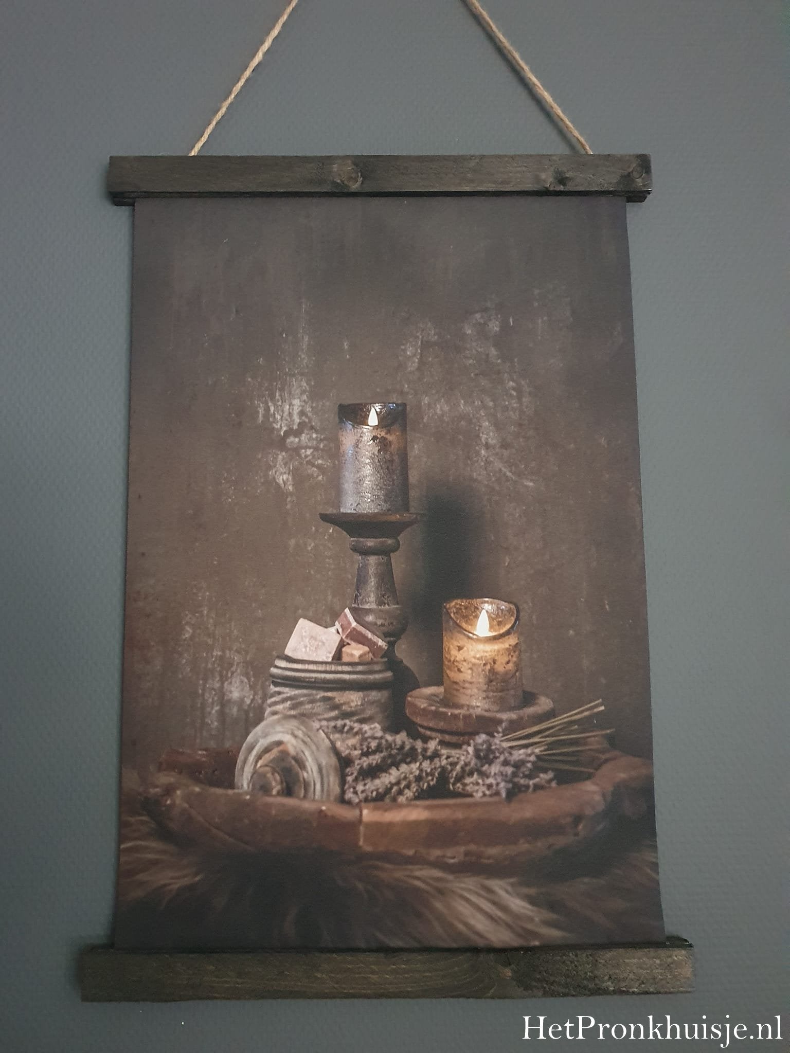 Wanddoek. Deco op vacht