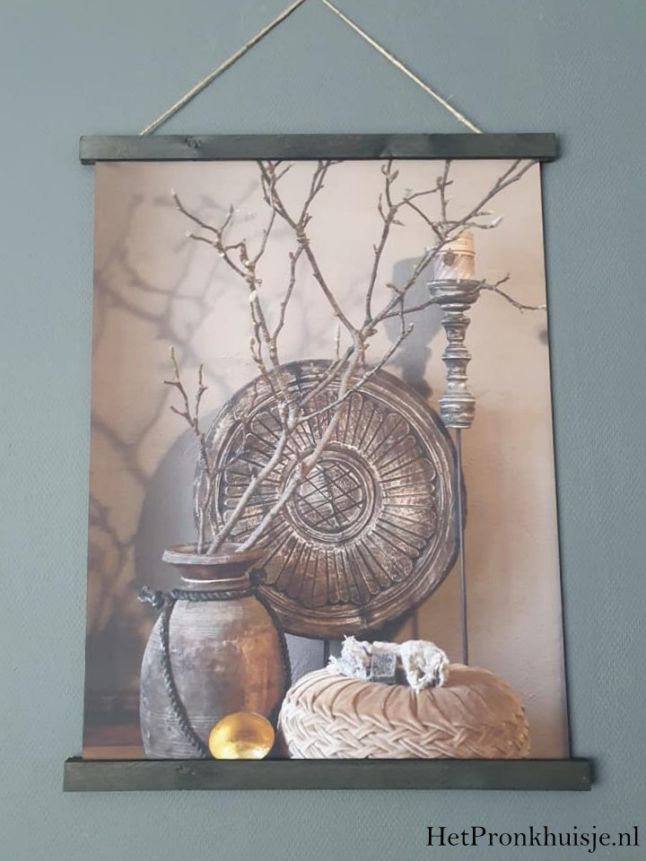 Wanddoek. Ornament met magnolia